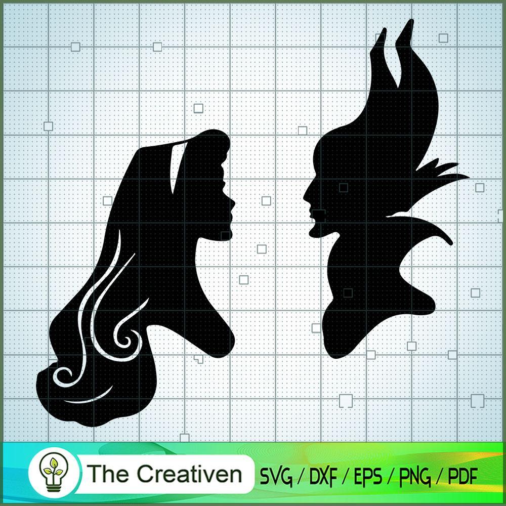 Maleficent Aurora Shadow SVG Cut File for Cricut & Silhouette 1 Maleficent Aurora Shadow SVG Cut File for Cricut & Silhouette