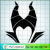 Maleficent Head Shadow Vector SVG, Maleficent SVG, Disney Aurora Princess SVG 2 MAL 16 copy