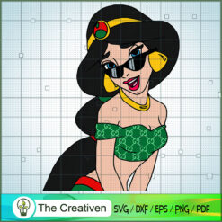 Gucci Jasmine Princess Luxury SVG Cut File for Cricut & Silhouette