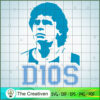 D10S Maradona White SVG, Diego Maradona SVG, Soccer Argentina SVG 3 Maradona005 02 copy
