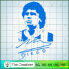 Maradona Diego Signature Color SVG Cut File for Cricut & Silhouette