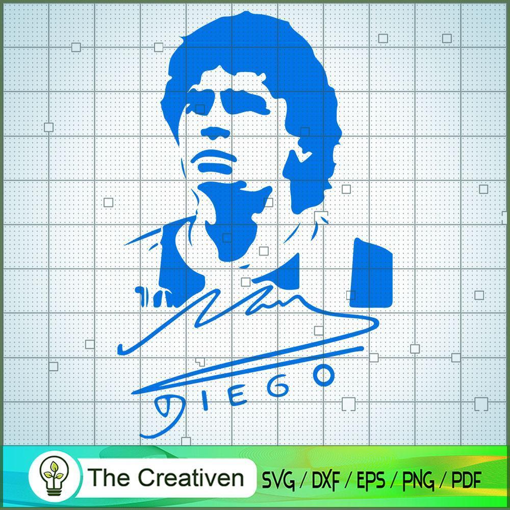 Maradona Diego Signature Color SVG Cut File for Cricut & Silhouette 1 Maradona Diego Signature Color SVG Cut File for Cricut & Silhouette