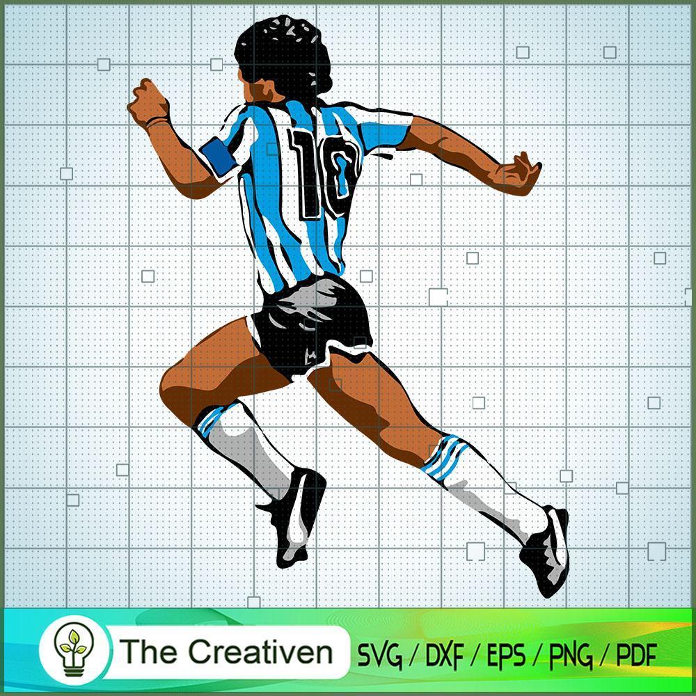 Maradona Legend Run SVG, Diego Maradona SVG, Soccer Argentina SVG 1 Maradona Legend Run SVG, Diego Maradona SVG, Soccer Argentina SVG