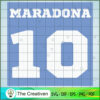 D10S Maradona Diego SVG, Diego Maradona SVG, Soccer Argentina SVG 3 Maradona010 01 copy