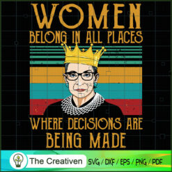 R.B.G Strong Girl Dissent SVG, Ruth Bader Ginsburg SVG, Judge SVG