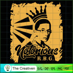 Notorious RBG Colorful  SVG, Ruth Bader Ginsburg SVG, Judge SVG