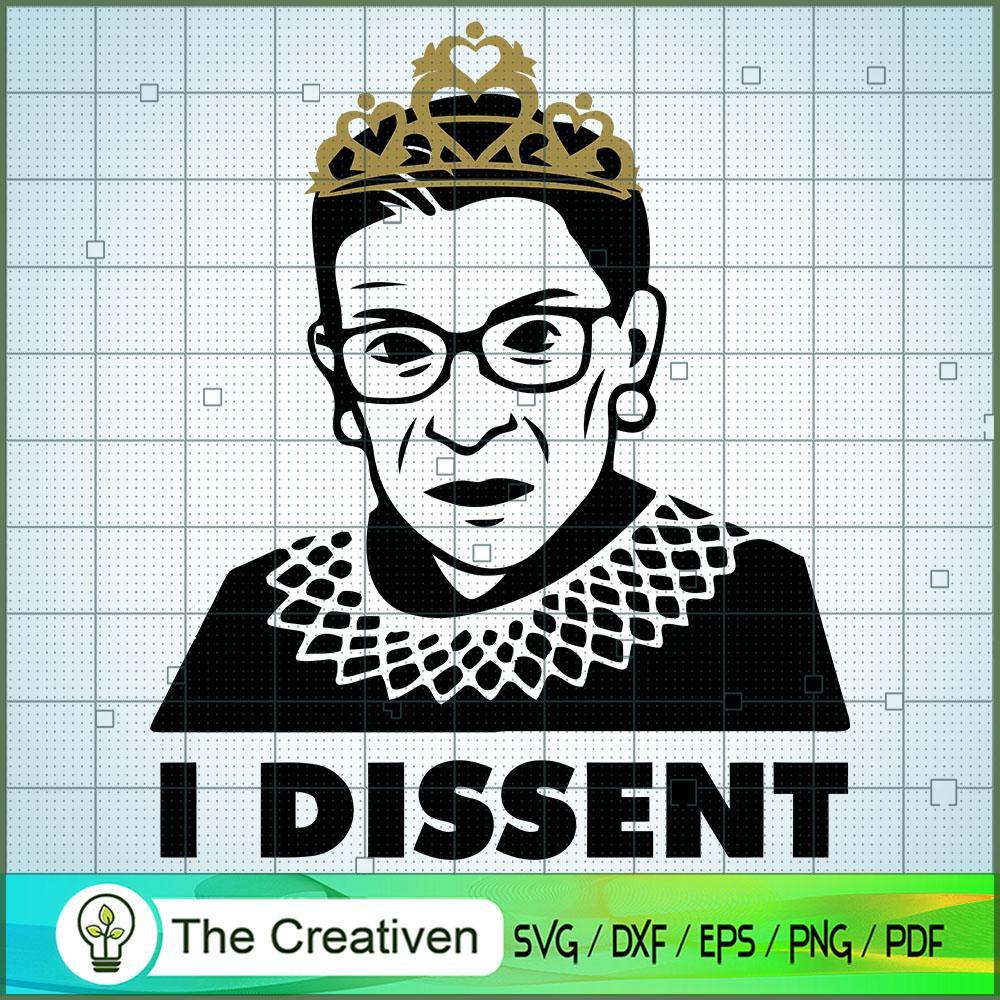 Lady R.B.G Dissent SVG, Ruth Bader Ginsburg SVG, Judge SVG 1 18 copy 79