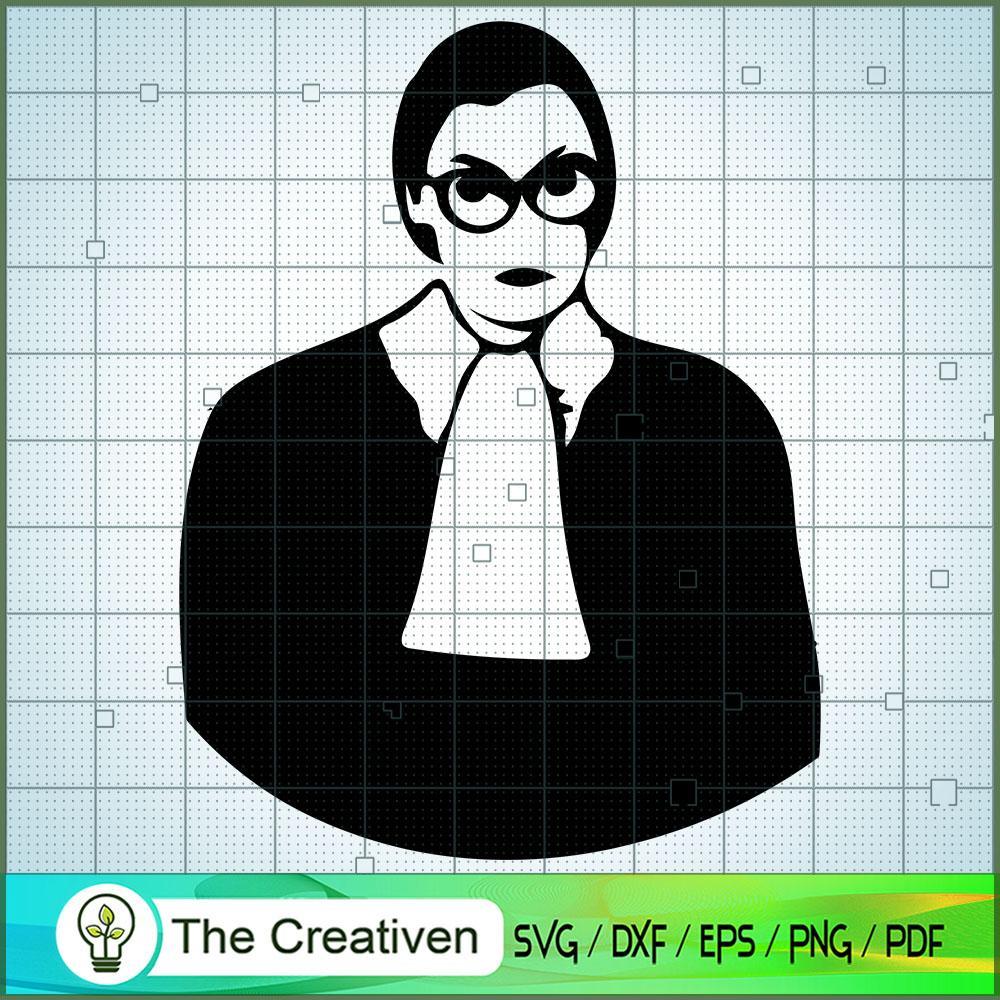 R.B.G Black Shadow SVG, Ruth Bader Ginsburg SVG, Judge SVG 1 16 copy 82
