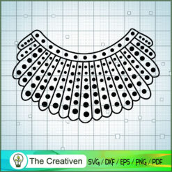 Necklace R.B.G SVG, Ruth Bader Ginsburg SVG, Judge SVG