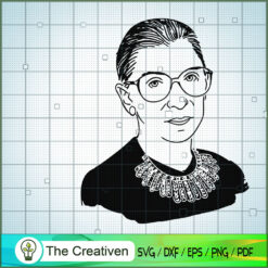 R.B.G Magistrate SVG, Ruth Bader Ginsburg SVG, Judge SVG