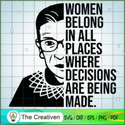 Ruth Bader Ginsburg Life Quotes SVG Cut File for Cricut & Silhouette