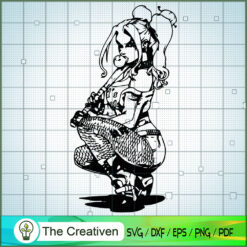 Bad Girl Harley Quinn SVG Cut File for Cricut & Silhouette