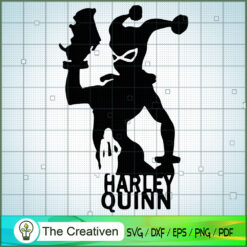 Black Shadow Harley Quinn SVG Cut File for Cricut & Silhouette