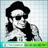 Lil Wayne Stencil SVG, US Rapper SVG, Famous Star SVG 3 11 copy 86