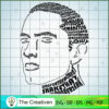 Eminem Letters Portrait SVG, US Rapper SVG, Famous Star SVG 3 Eminem letters portrait