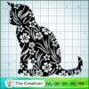 Floral Cat Animal SVG Cut File for Cricut & Silhouette 2 5 copy 91