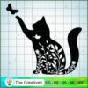 Floral Cat SVG Cut File for Cricut & Silhouette Design 25425 2 3 copy 90