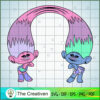 Best Friends Satin SVG Cut File for Cricut & Silhouette 2 Satin Chenille 3 copy