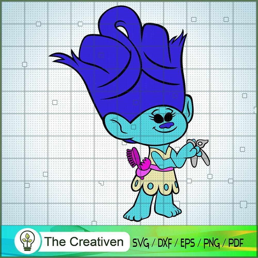 Maddy Blue Hair SVG Cut File for Cricut & Silhouette 1 Maddy Blue Hair SVG Cut File for Cricut & Silhouette