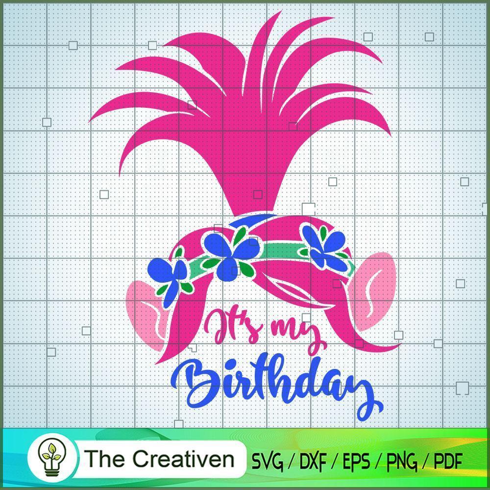 It's My Birthday Hair SVG Cut File for Cricut & Silhouette 1 It's My Birthday Hair SVG Cut File for Cricut & Silhouette