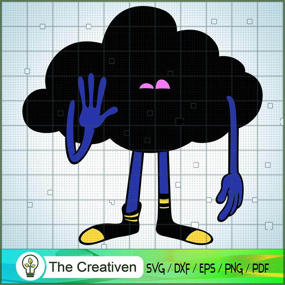Black Cloud Guy SVG Cut File for Cricut & Silhouette 1 Black Cloud Guy SVG Cut File for Cricut & Silhouette