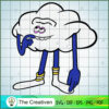 Funny Cloud Guy SVG Cut File for Cricut & Silhouette 3 Cloud guy 1 copy