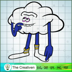 Funny Cloud Guy SVG Cut File for Cricut & Silhouette