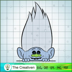 Cute Hide Guy Diamond SVG Cut File for Cricut & Silhouette