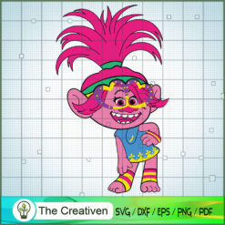 Beautiful Girl Queen Poppy SVG Cut File for Cricut & Silhouette