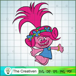 Cute Queen Poppy Fly SVG Cut File for Cricut & Silhouette