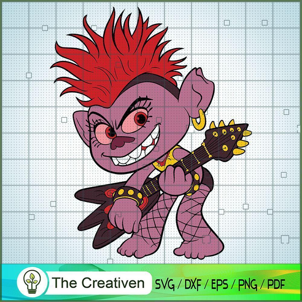 Barb Queen Of Rock SVG, Trolls SVG, Funny SVG, Cartoon SVG 1 Barb Queen Of Rock 1 copy