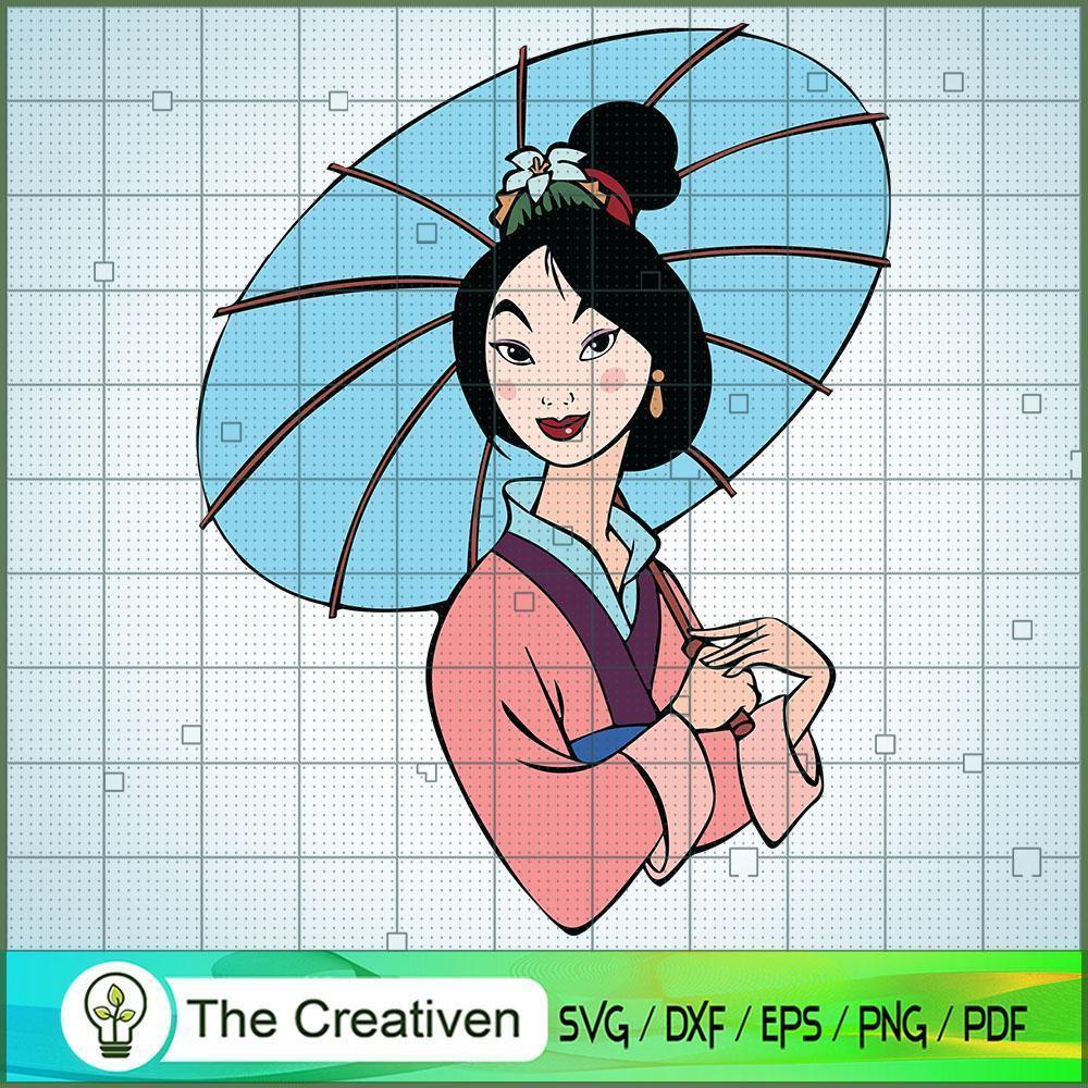 Mulan Cover Umbrella SVG Cut File for Cricut & Silhouette 1 Mulan Cover Umbrella SVG Cut File for Cricut & Silhouette