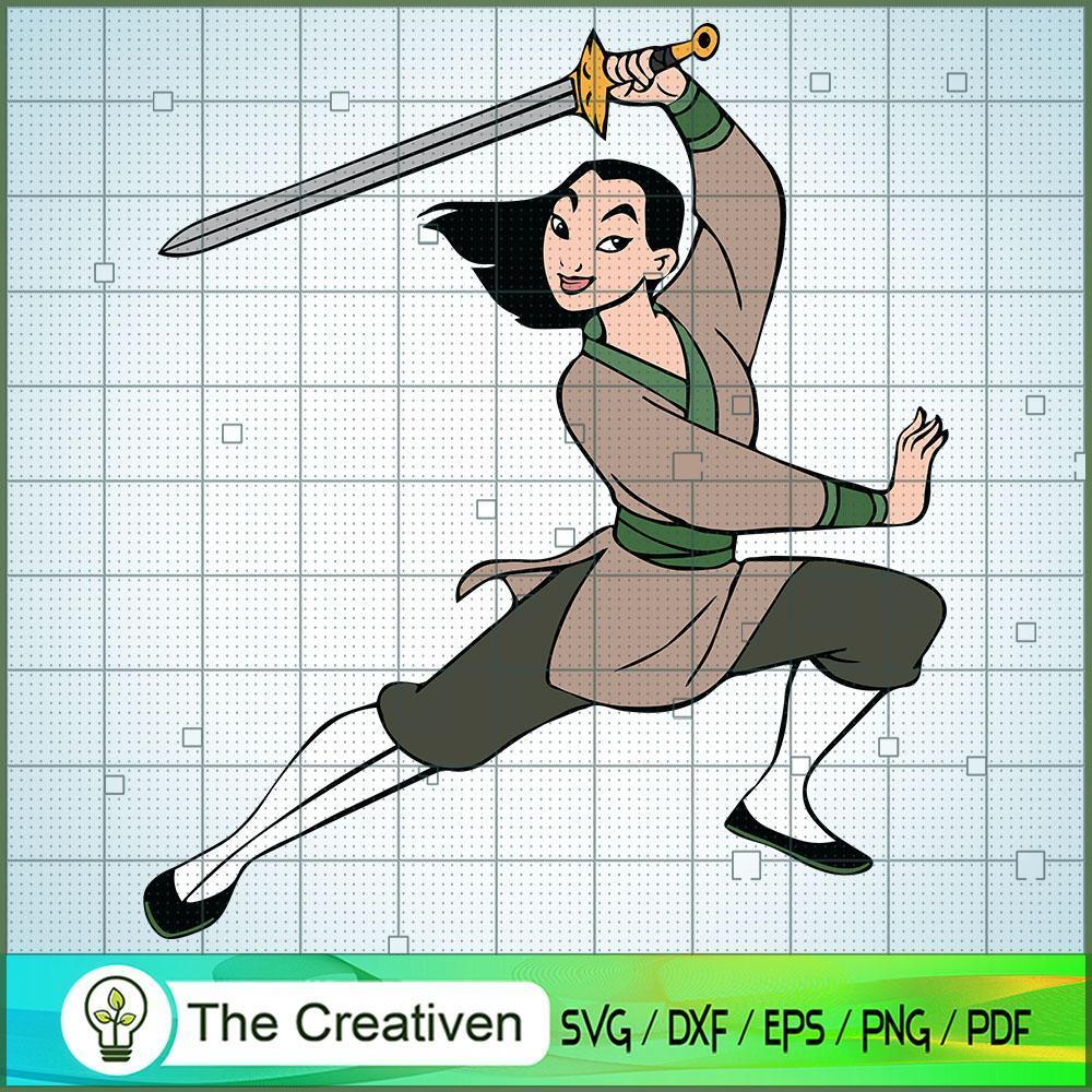 Mulan Swordsmanship SVG Cut File for Cricut & Silhouette 1 Mulan Swordsmanship SVG Cut File for Cricut & Silhouette