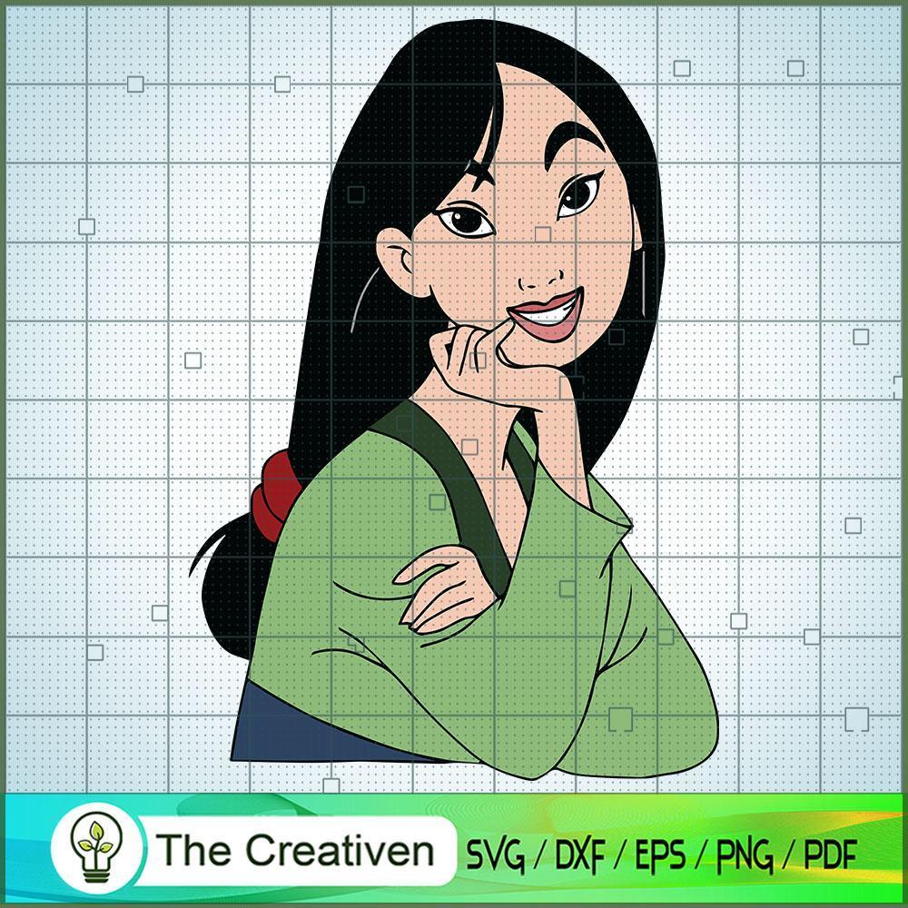 Pose Face Mulan SVG Cut File for Cricut & Silhouette 1 Pose Face Mulan SVG Cut File for Cricut & Silhouette