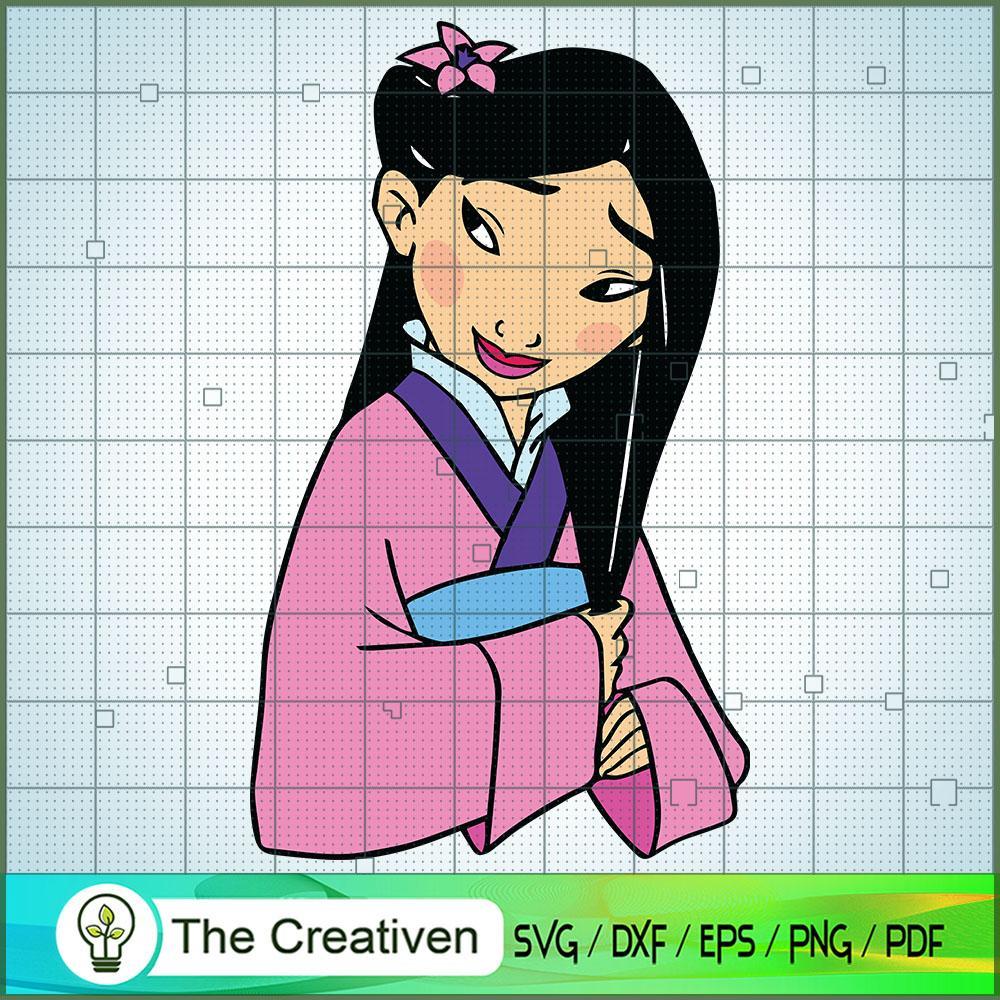 Little Girl Mulan SVG Cut File for Cricut & Silhouette 1 Little Girl Mulan SVG Cut File for Cricut & Silhouette