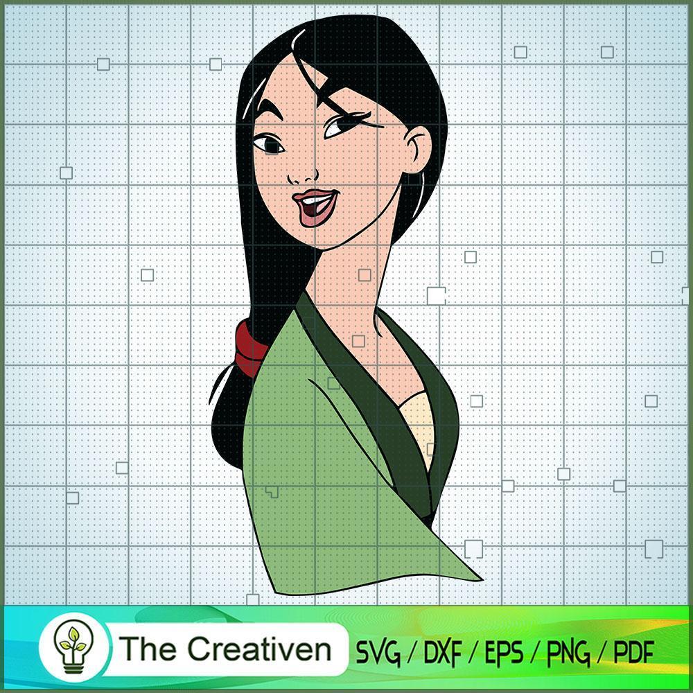 Mulan Smile Face SVG Cut File for Cricut & Silhouette 1 Mulan Smile Face SVG Cut File for Cricut & Silhouette