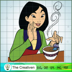 Mu Lan Drink Cri-Kee Tea SVG Cut File for Cricut & Silhouette