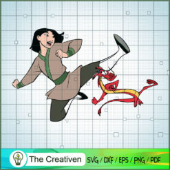 Mulan And Mushu Kick SVG Cut File for Cricut & Silhouette