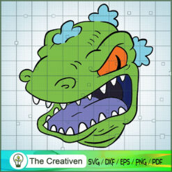 Reptar Rugrats Head SVG, Rugrats Characters SVG, Rugrats SVG