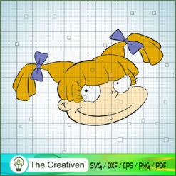 Rugrats Angelica Pickles Head Fun SVG Cut File for Cricut & Silhouette