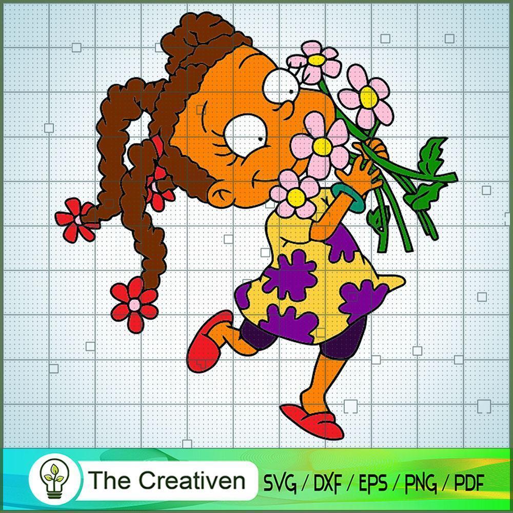 Rugrats Susie Carmichael Flower SVG Cut File for Cricut & Silhouette 1 Rugrats Susie Carmichael Flower SVG Cut File for Cricut & Silhouette