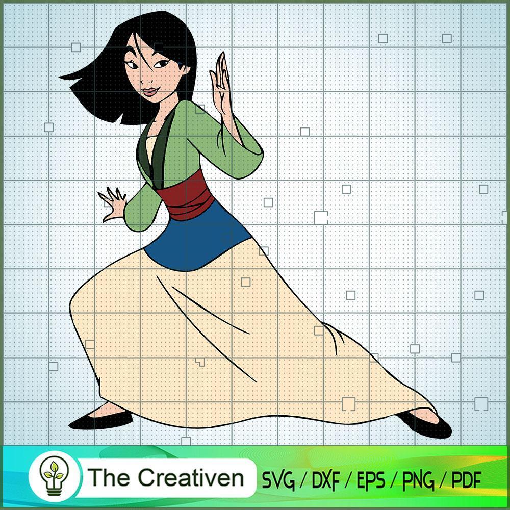 Mulan Martial Arts SVG Cut File for Cricut & Silhouette 1 Mulan Martial Arts SVG Cut File for Cricut & Silhouette