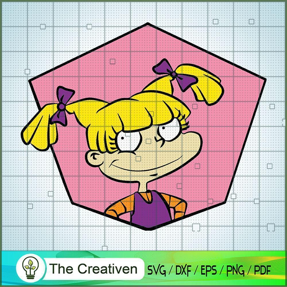 Rugrats Angelica Pickle Back SVG Cut File for Cricut 1 Rugrats Angelica Pickle Back SVG Cut File for Cricut
