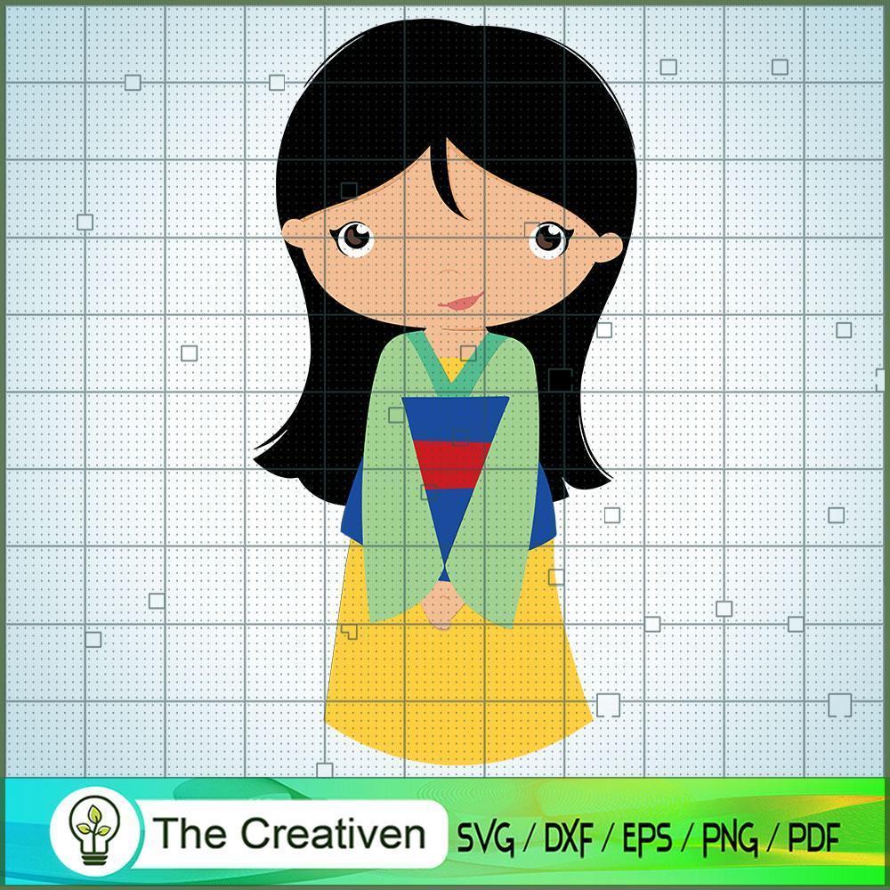 Mulan Kid SVG Cut File for Cricut & Silhouette 1 Mulan Kid SVG Cut File for Cricut & Silhouette