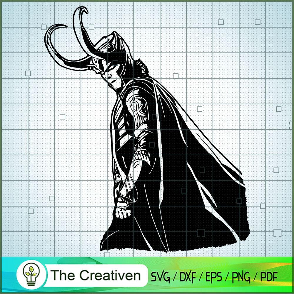 Black Shadow God Loki SVG Cut File for Cricut & Silhouette 1 Black Shadow God Loki SVG Cut File for Cricut & Silhouette
