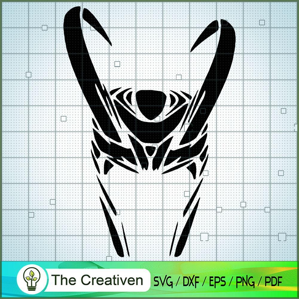 Black Head Loki SVG Cut File for Cricut & Silhouette 1 Black Head Loki SVG Cut File for Cricut & Silhouette