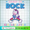 Ready to Rock Kindergarten SVG, Unicorn SVG, Back To School SVG