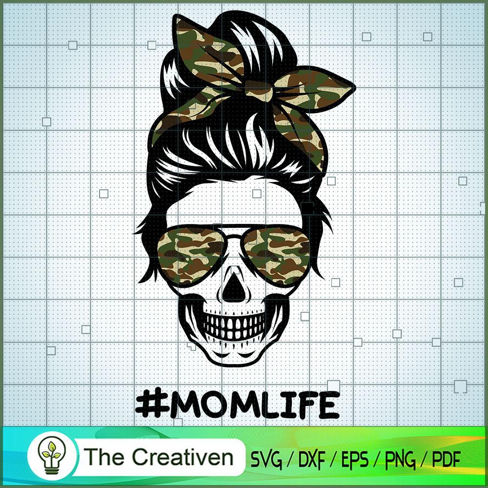 Momlife Messy Bun Skull SVG, Mom Life SVG, Messy Bun SVG 1 Momlife Messy Bun Skull SVG, Mom Life SVG, Messy Bun SVG