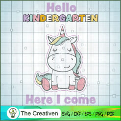 Hello Kindergarten Here I Co SVG Cut File for Cricut