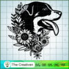 Floral Dog Rottweiler SVG, Dog Breeds SVG, Flower SVG 3 97 copy 10